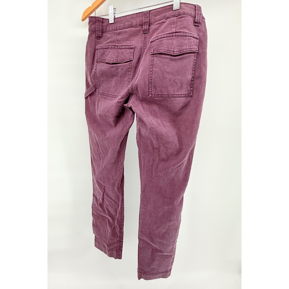 cAbi The‎ Carpenter Pants 3926 Deep Plum Purple Stretch Straight Women Sz 4 - Picture 3 of 10
